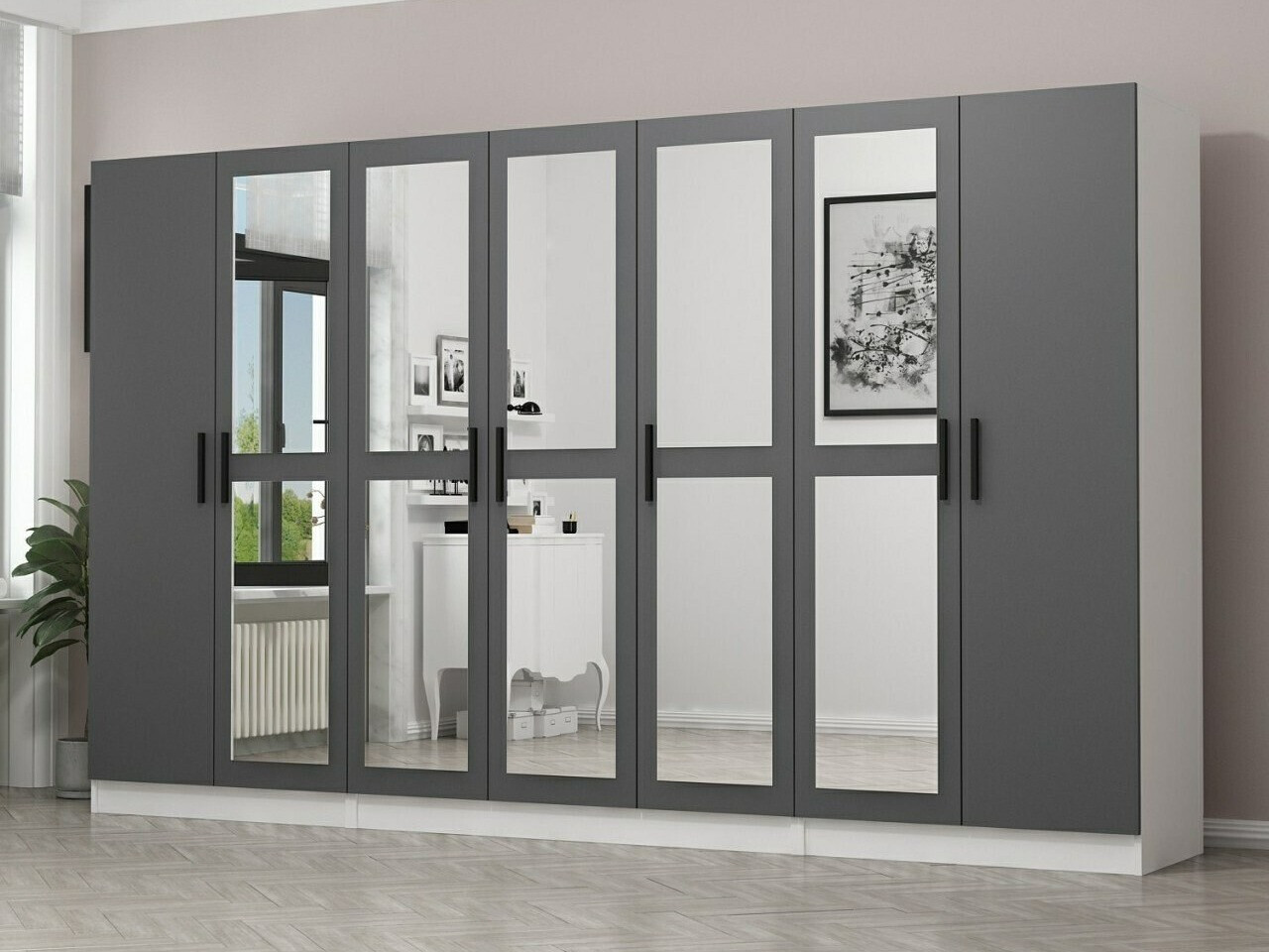 Armario Kailua L267 (Blanco + Antracita)