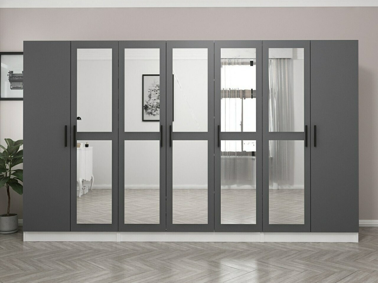 Armario Kailua L267 (Blanco + Antracita)