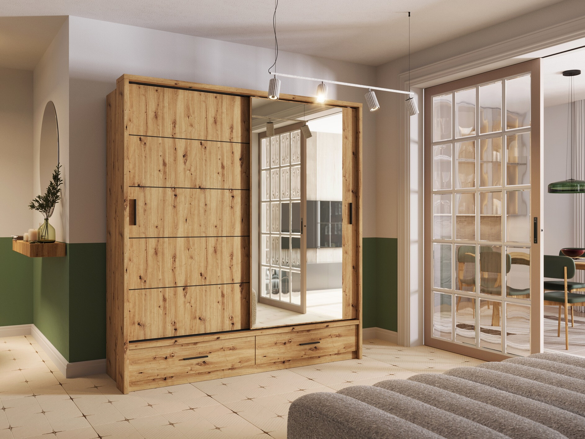 Armario Fresno 104 (Roble Artisan)