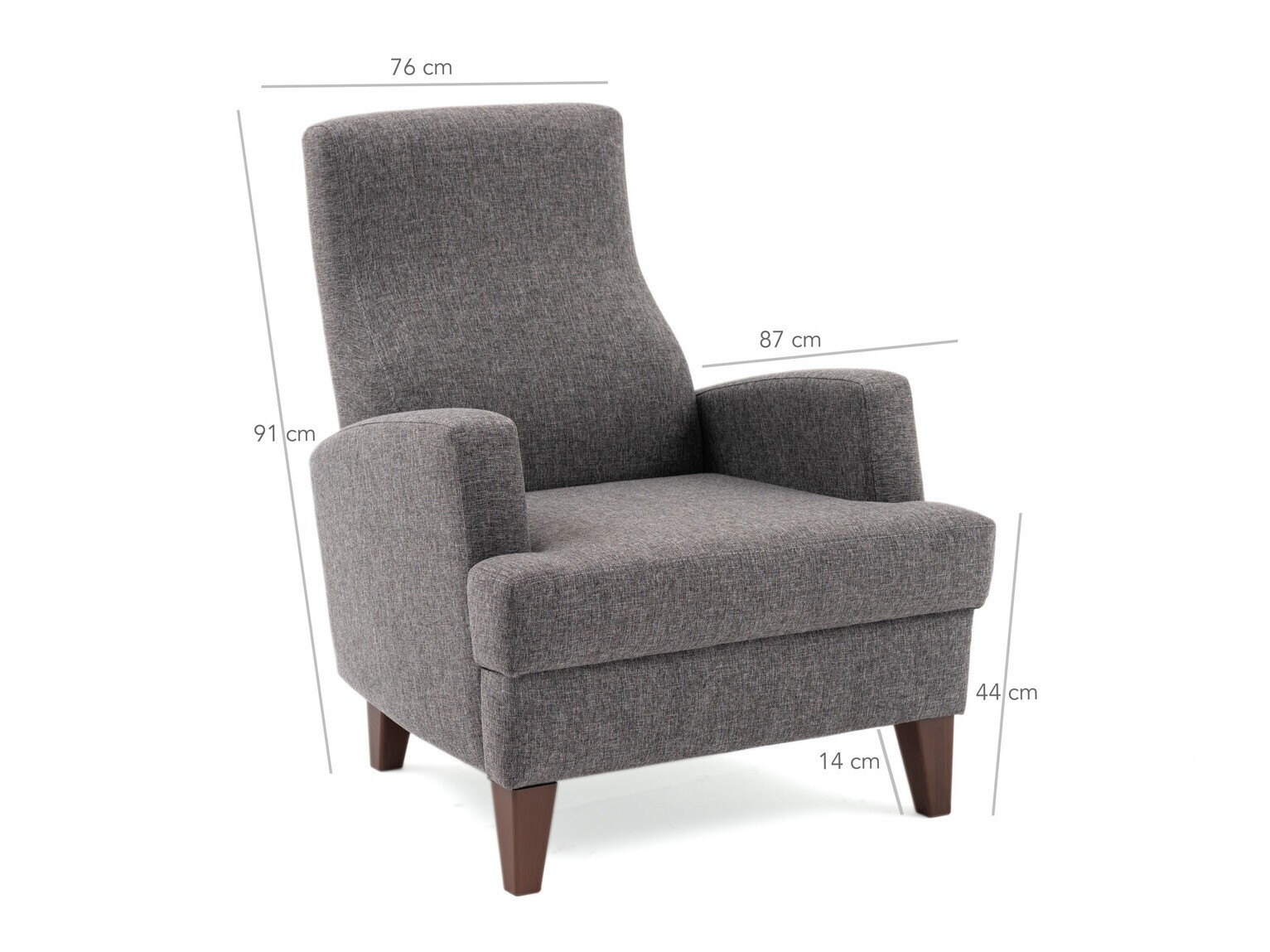 Sillón Altadena 474 (Gris oscuro)