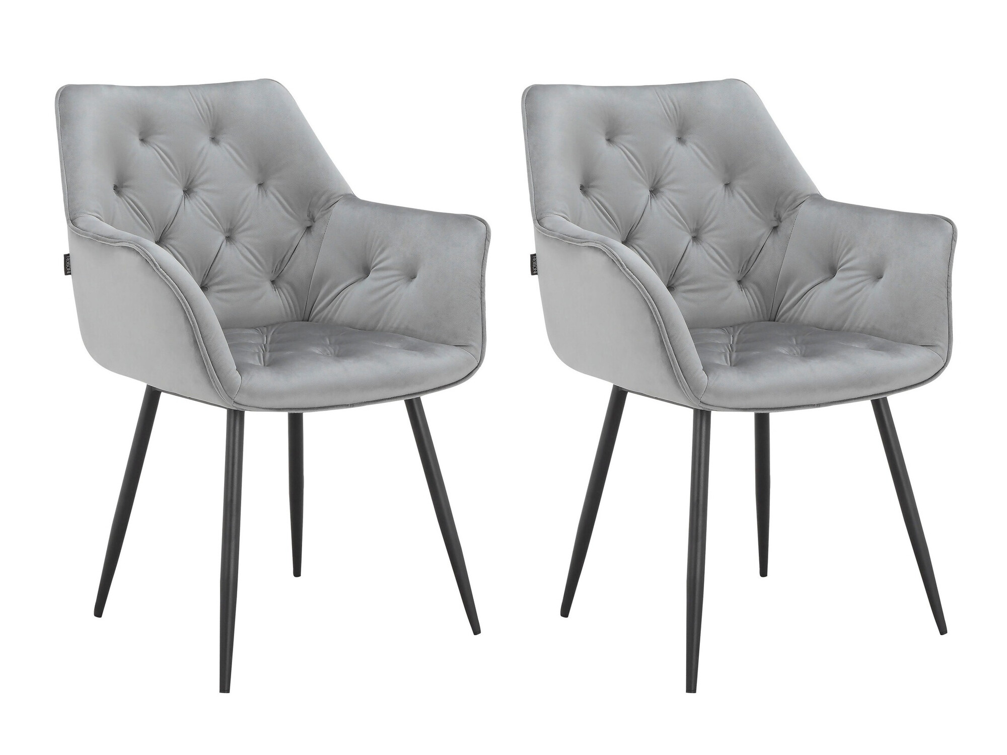 Conjunto de sillas Denton 1230 (Gris claro)