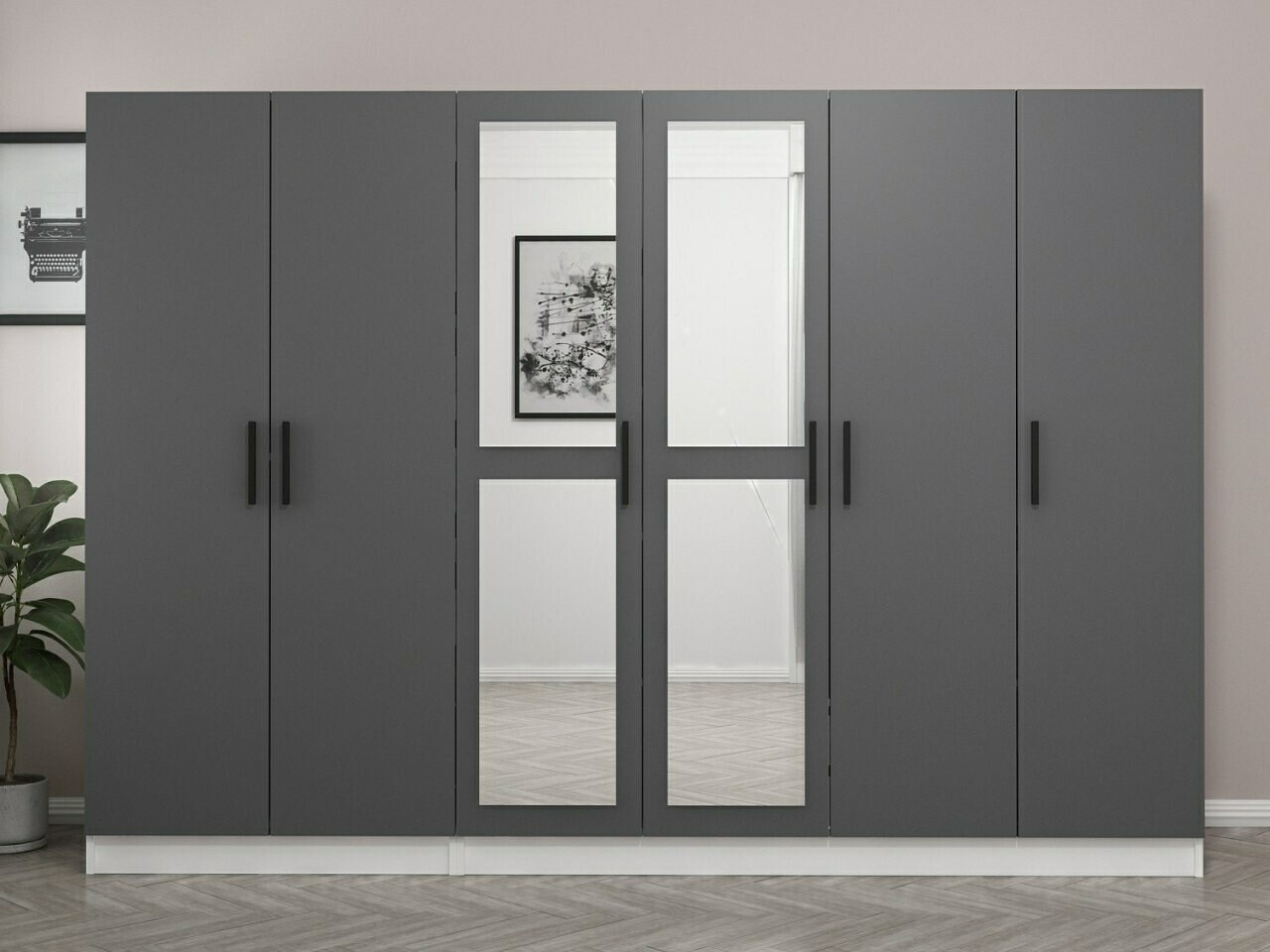 Armario Kailua L314 (Blanco + Antracita)