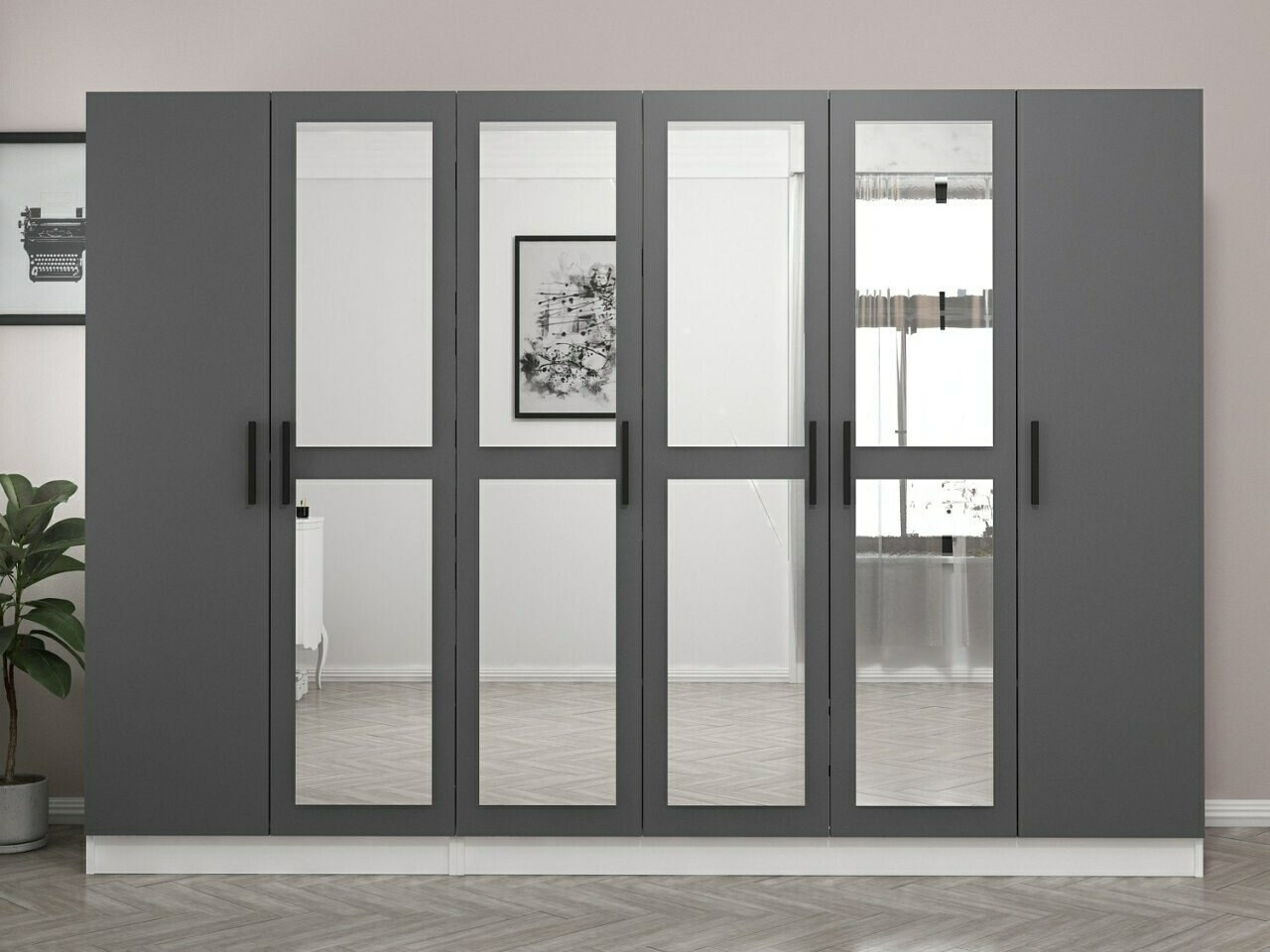 Armario Kailua L315 (Blanco + Antracita)