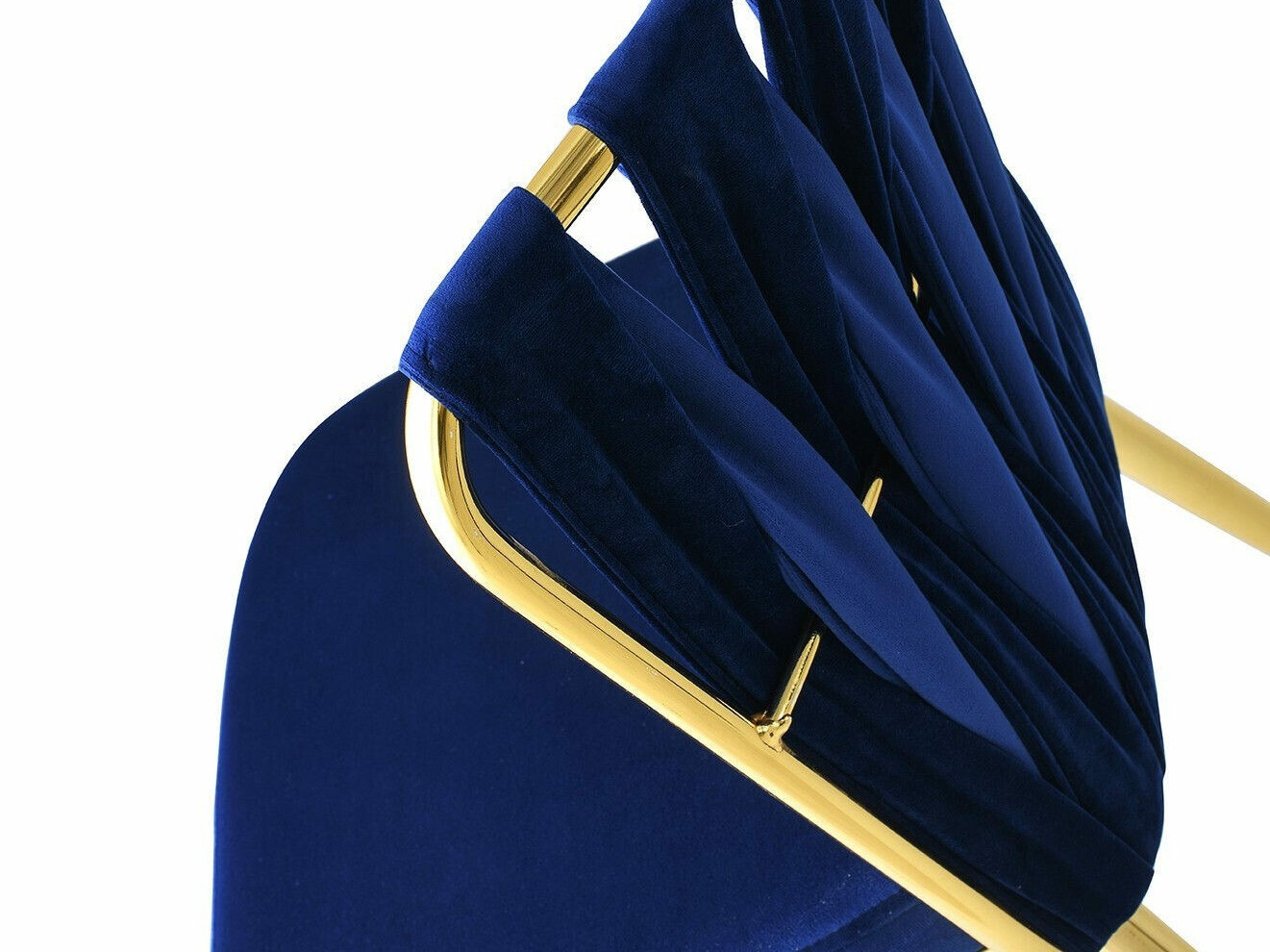 Conjunto de sillas Kailua 1648 (Azul oscuro + Dorado)