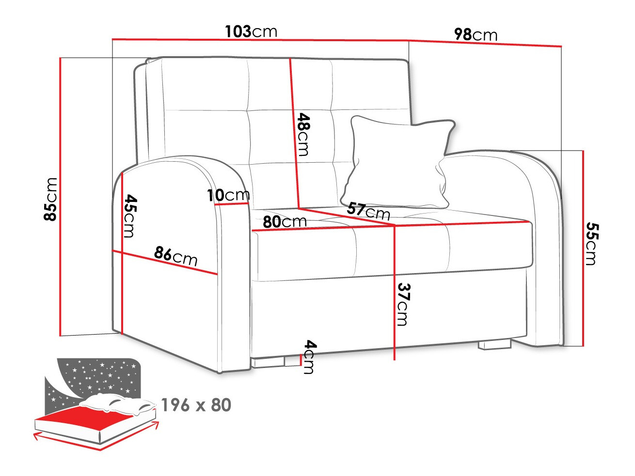 Sillón Columbus 114 (Kronos 19)