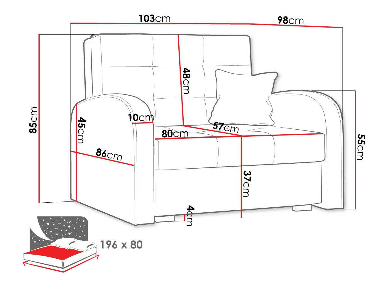 Sillón Columbus 114 (Kronos 26)