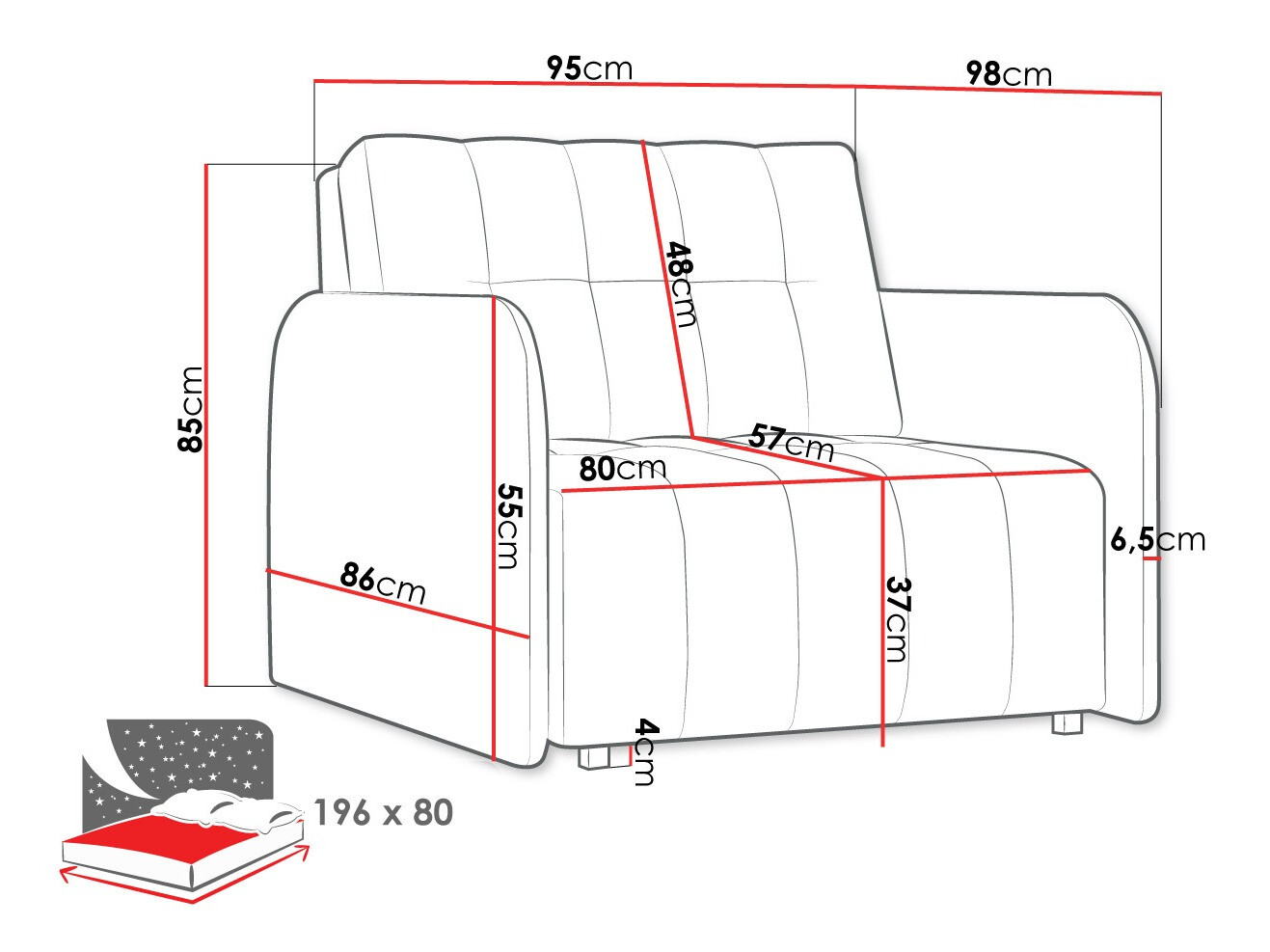 Sillón Columbus 176 (Country 3)