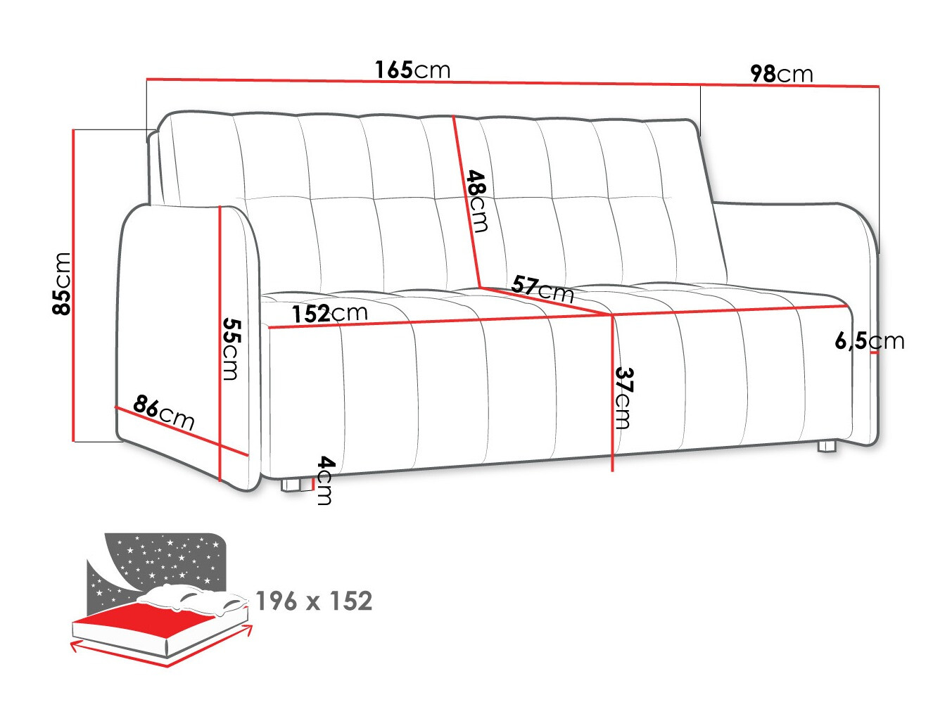 Sofá cama Aquarin IV (Kronos 9)