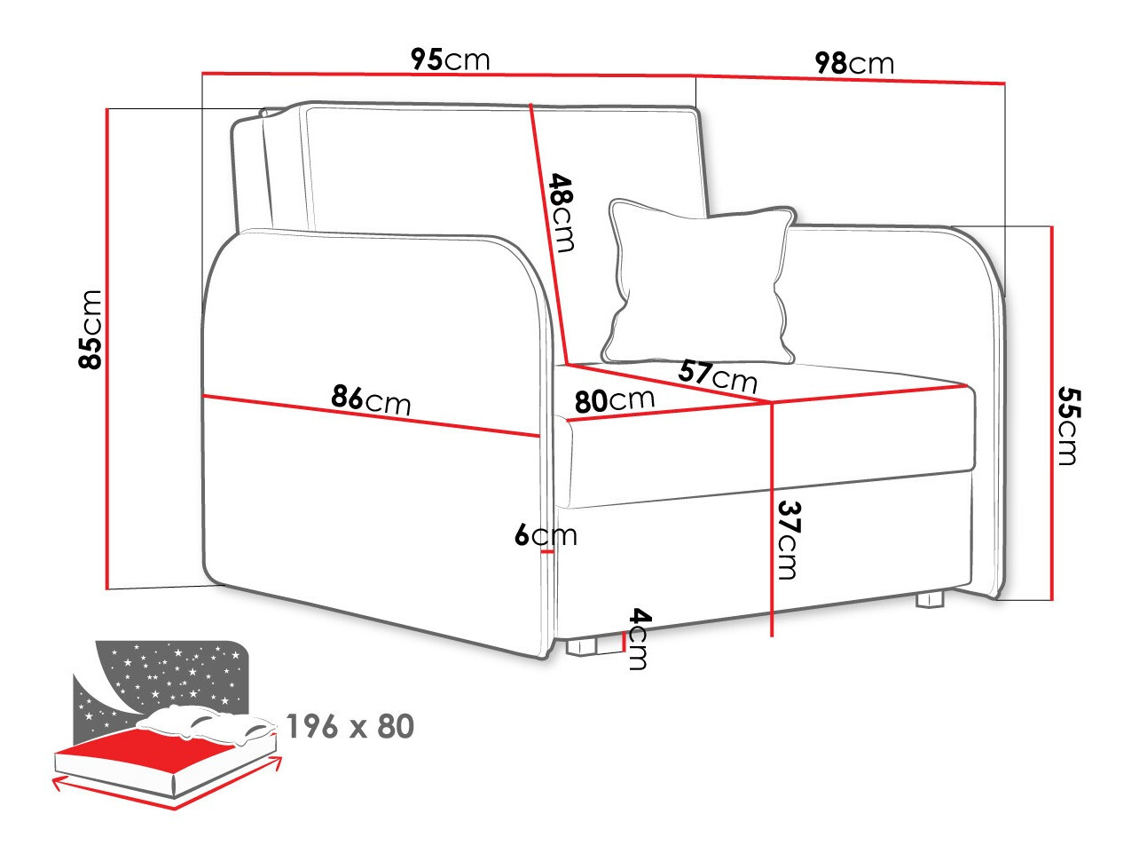 Sillón Lirael I (Mono 232)