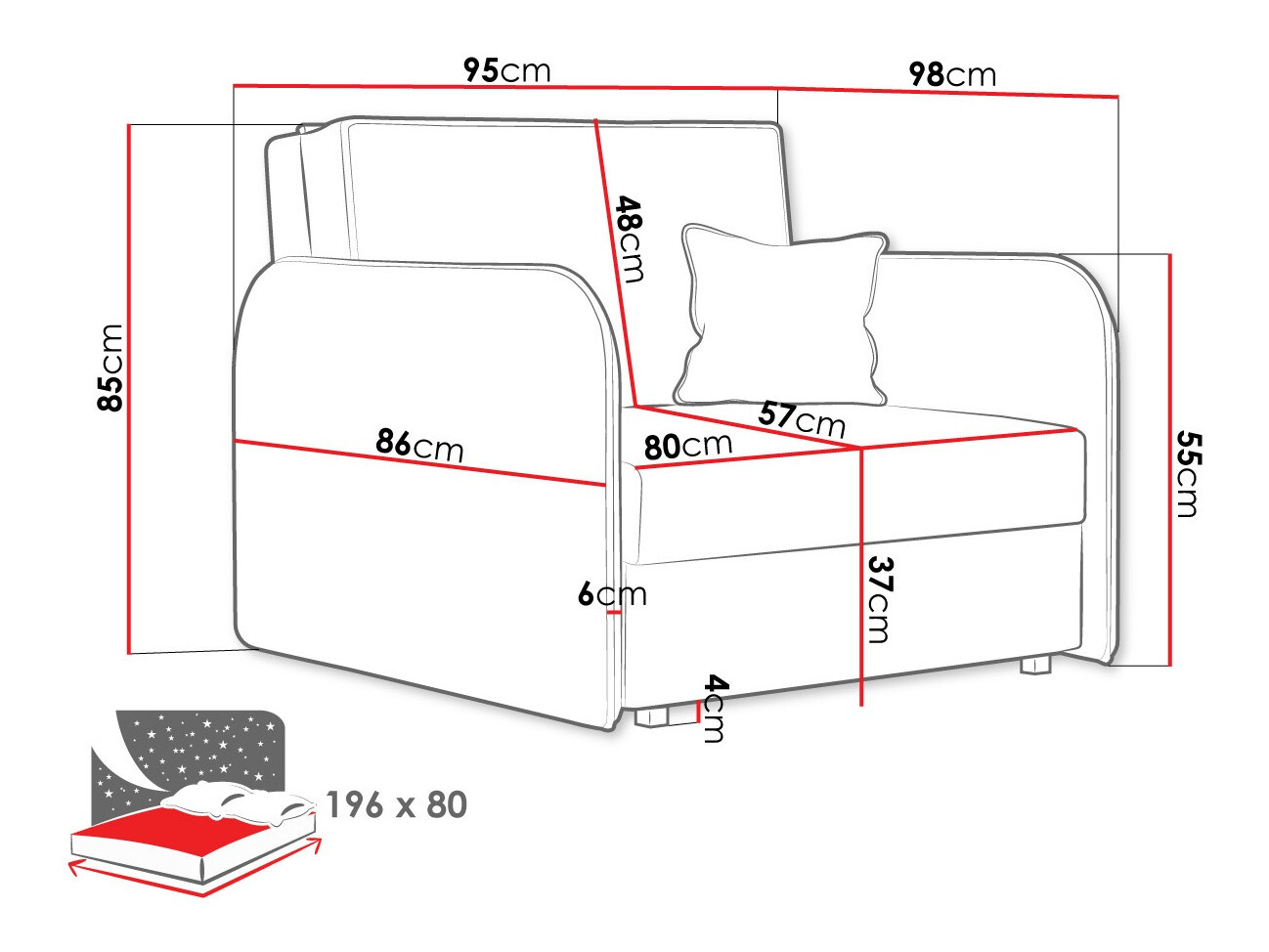 Sillón Lirael I (Mono 241)