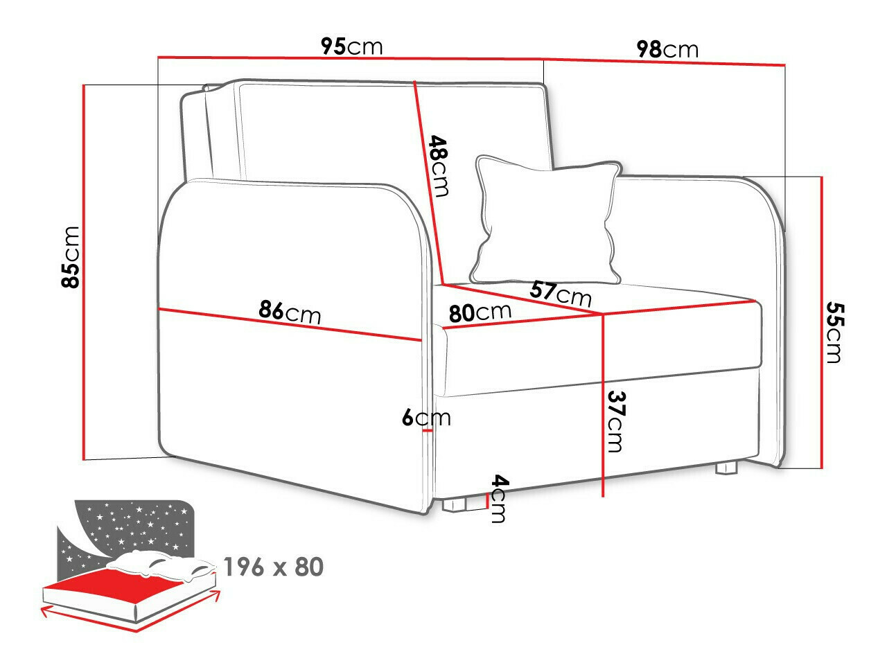 Sillón Lirael I (Mono 244)