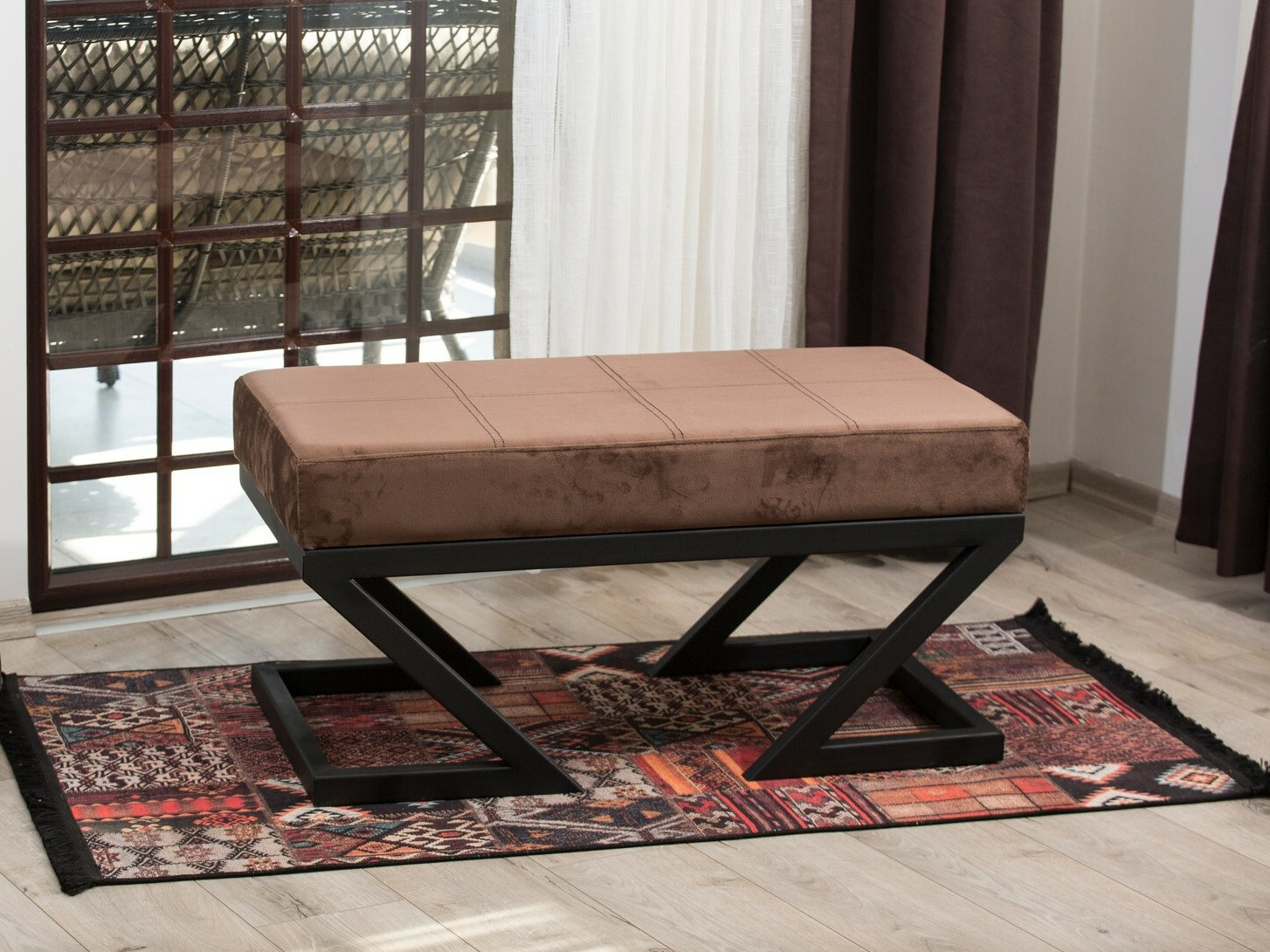 Banco acolchado Altadena 532 (Marrón)