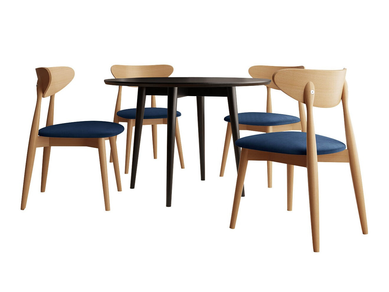 Conjunto de comedor Racine 124 (Marrón)