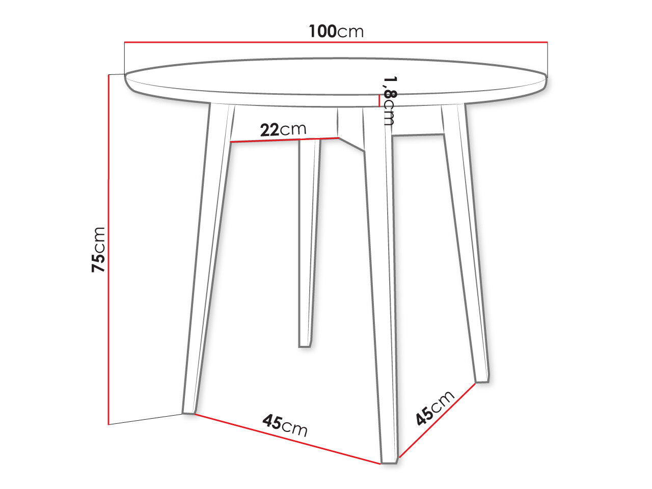 Conjunto de comedor Racine 124 (Marrón)