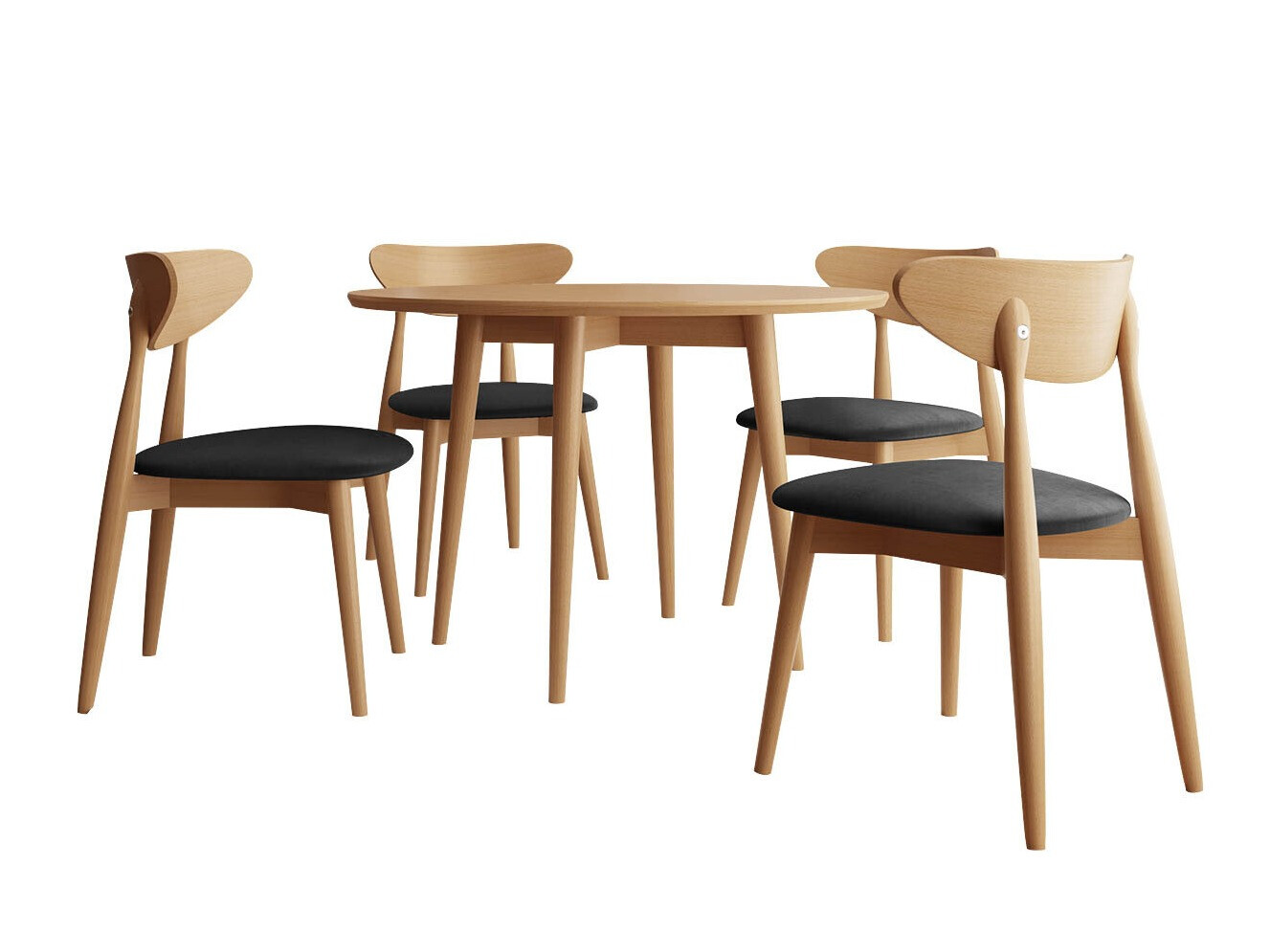 Conjunto de comedor Racine 124 (Marrón)