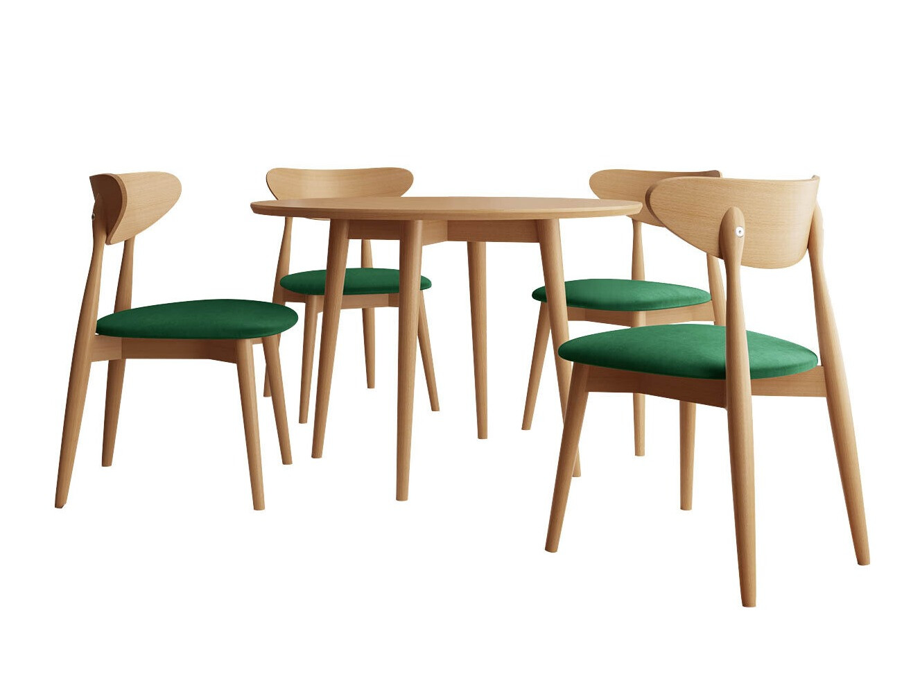 Conjunto de comedor Racine 124 (Marrón)