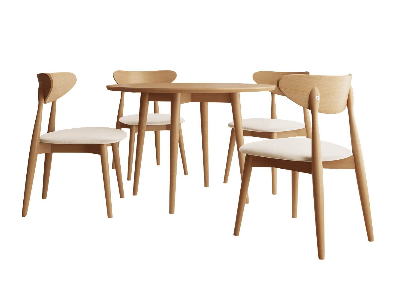 Conjunto de comedor Racine 124 (Marrón)