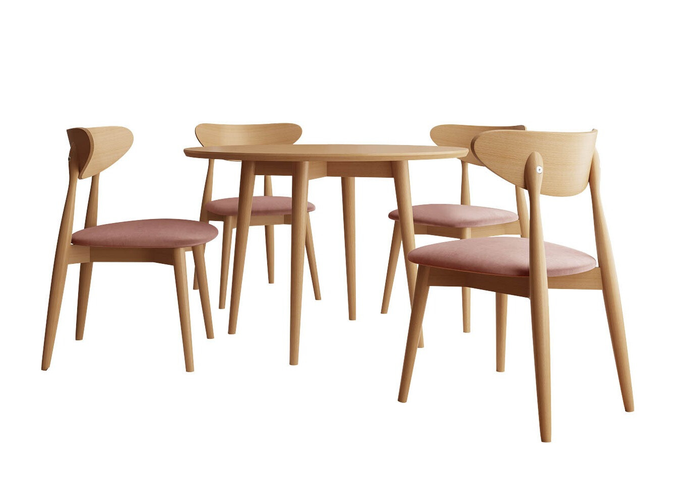 Conjunto de comedor Racine 124 (Marrón)