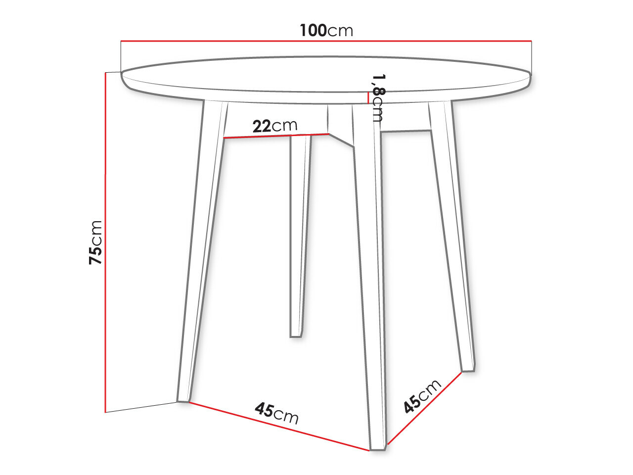 Conjunto de comedor Racine 124 (Marrón)