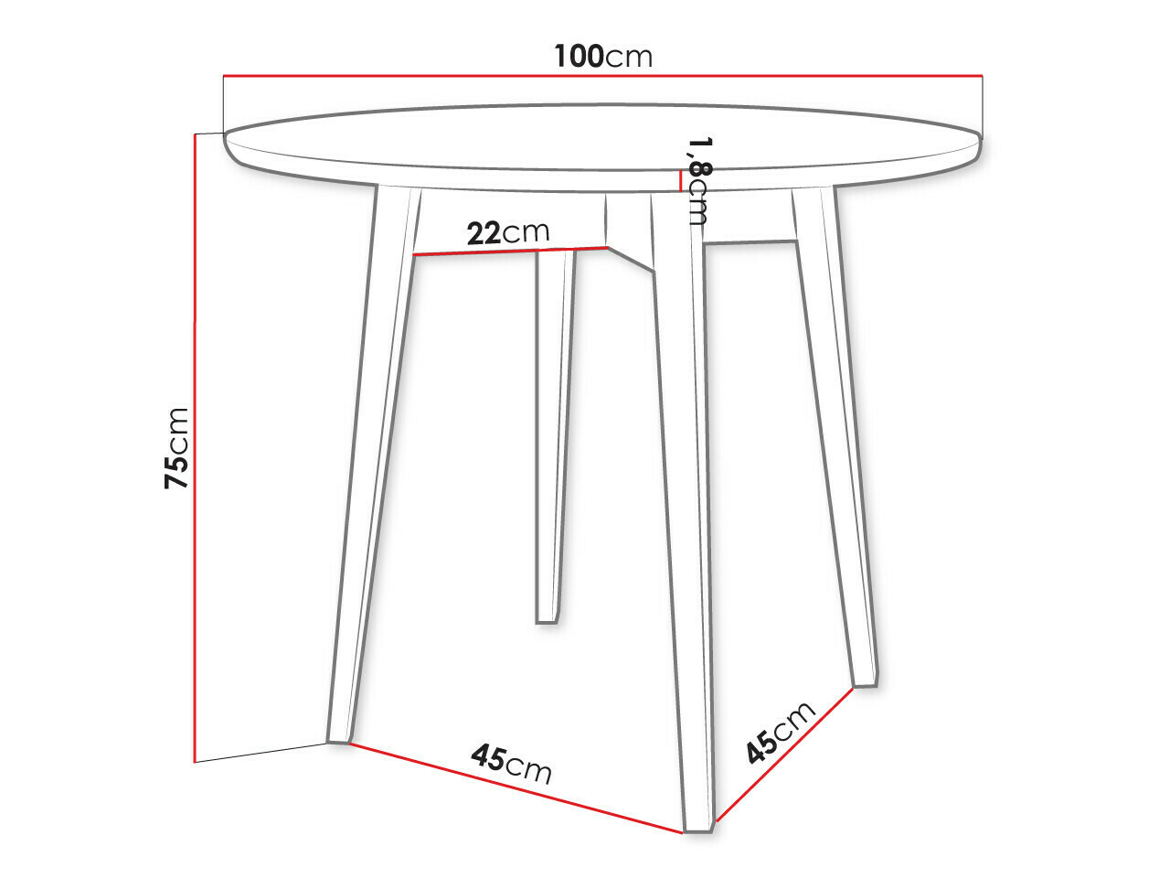 Conjunto de mesas y sillas para comedor Racine 124 (Negro)