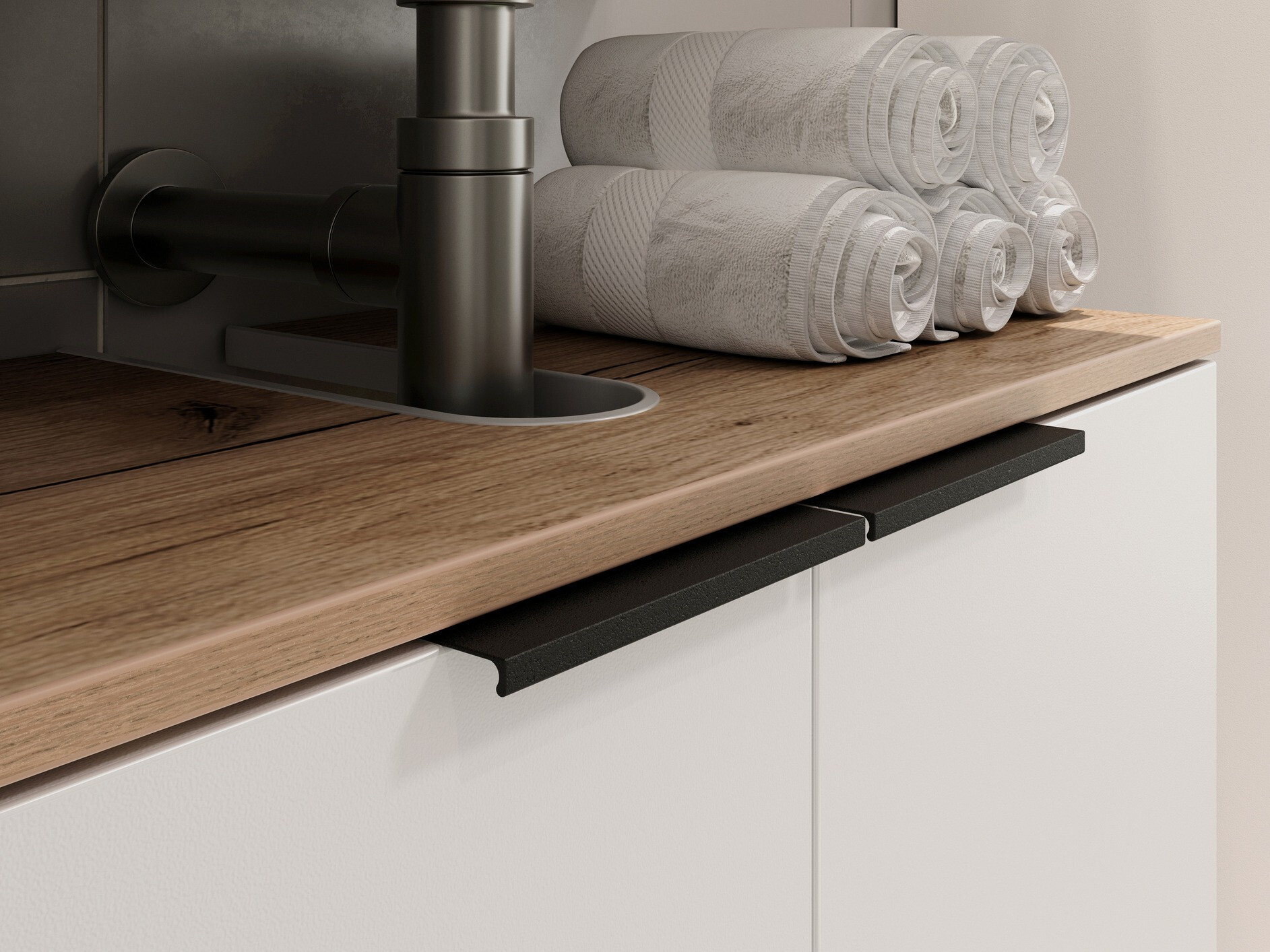 Armario de baño de pie para lavabo Fioloru 100