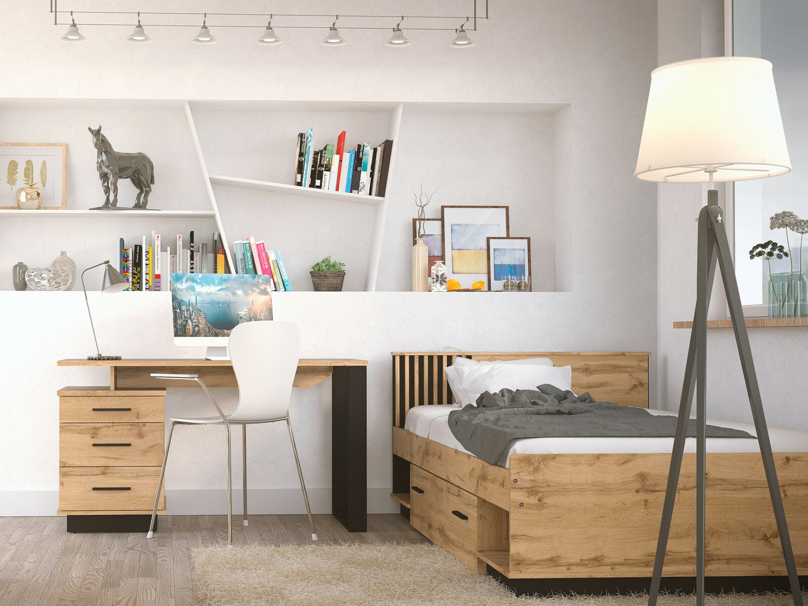 Conjunto de dormitorio Tenodeu 129