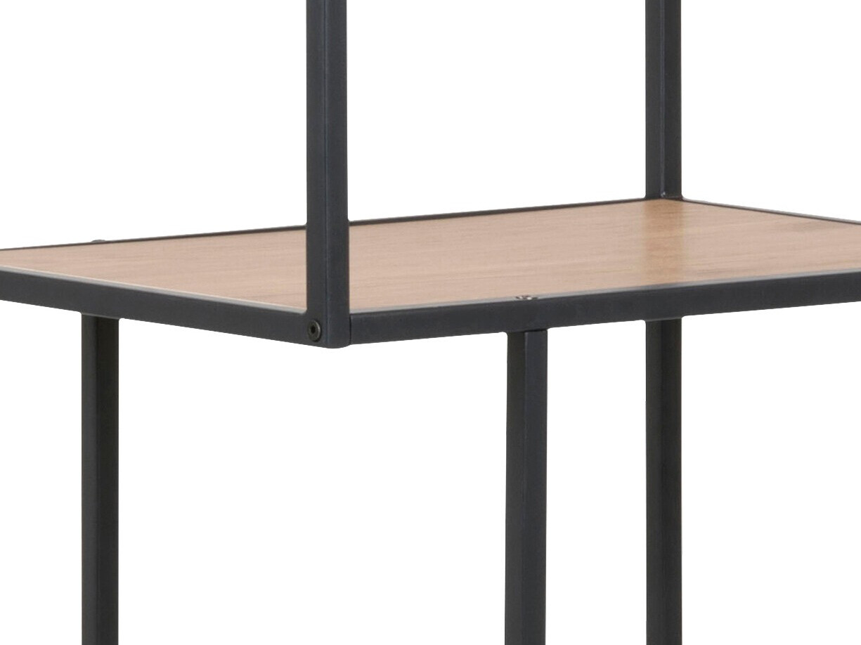 Estantería Norsica Sevferi 104 (Roble salvaje + Negro)