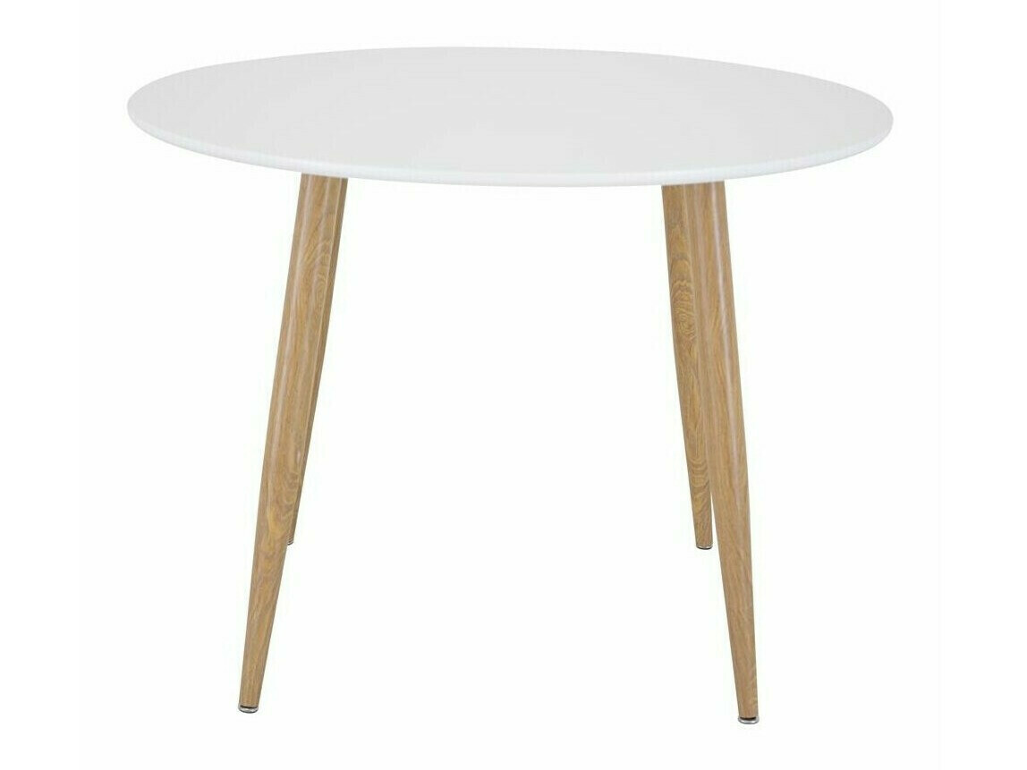 Mesa Dallas 126 (Blanco + roble)