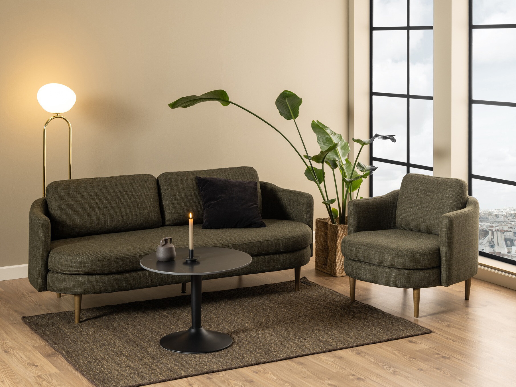 Mesa de centro Norsica 742 (Mármol negro)