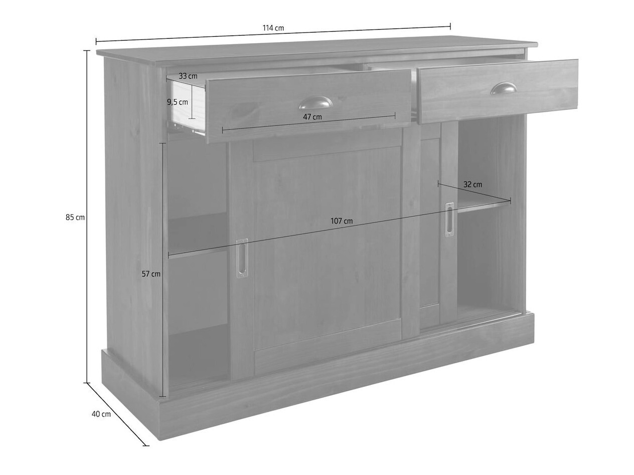 Cómoda Felelma 103 (Marrón)