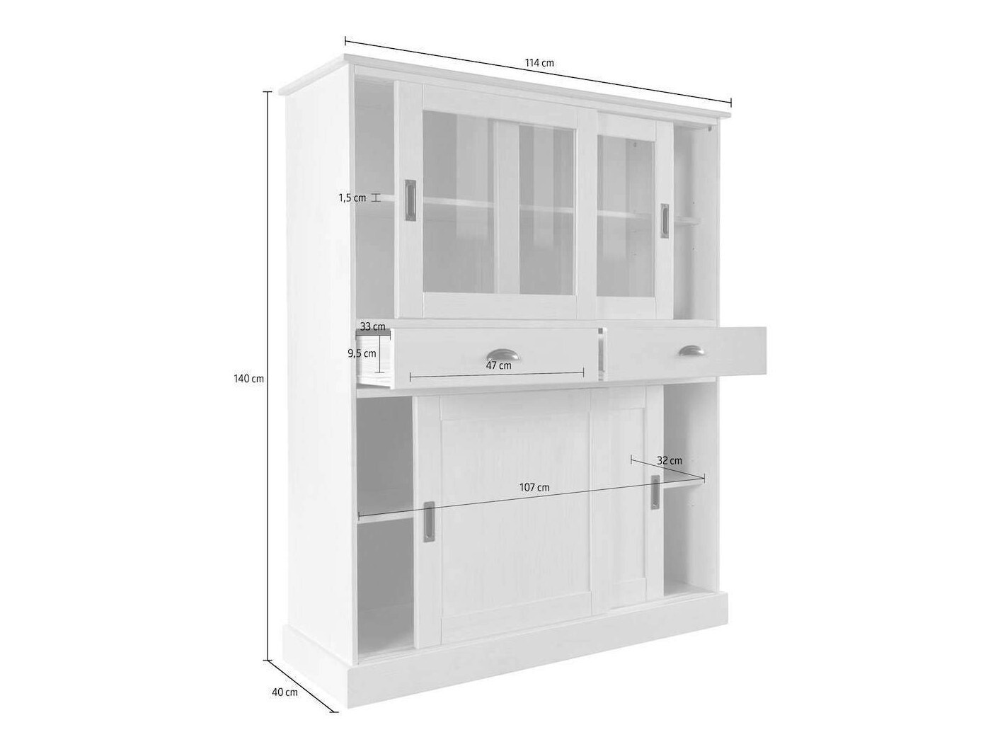 Estantería Felelma 104 (Blanco)
