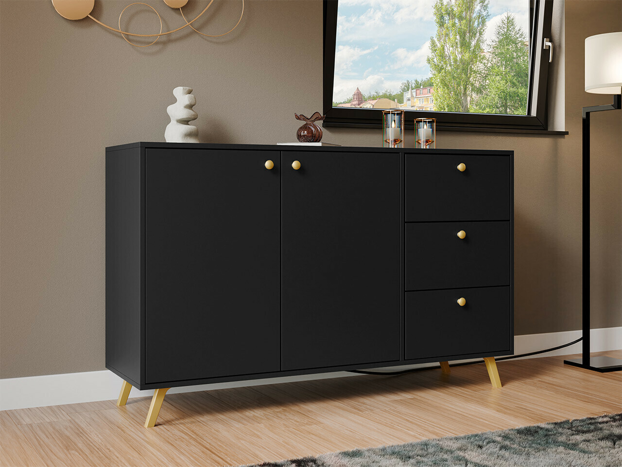 Cómoda Monfera 100 (Negro)