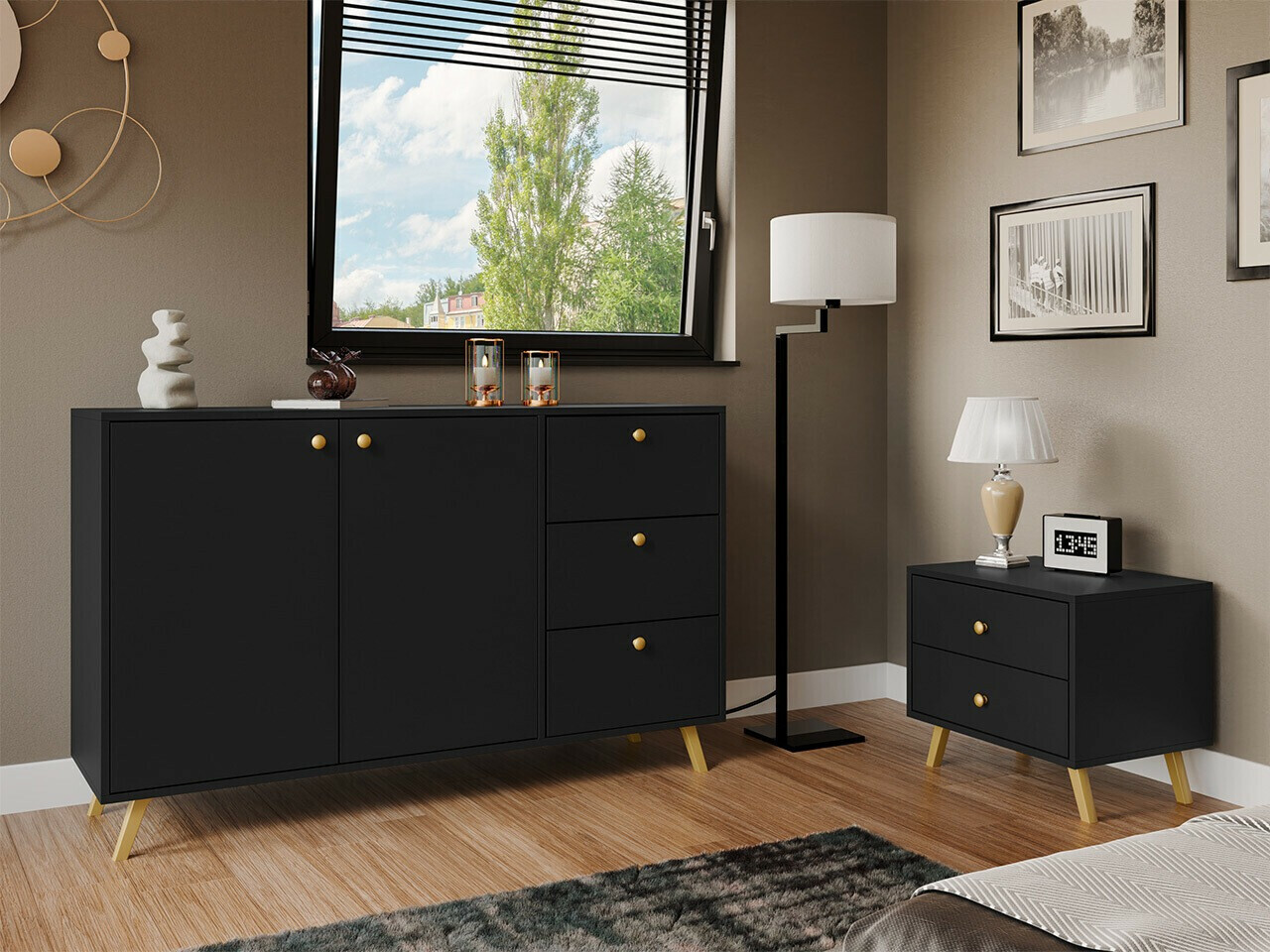 Cómoda Monfera 100 (Negro)