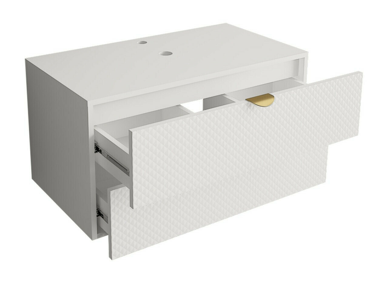 Armario de baño colgante para lavabo Matrix (Blanco)