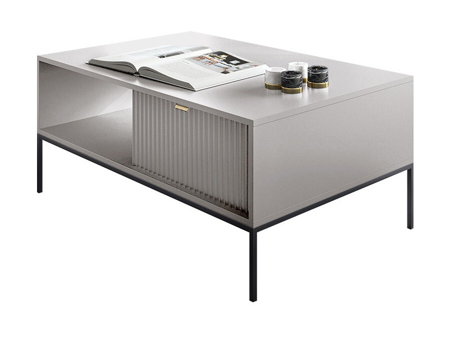 Mesa de centro Lima L104 (Gris + Negro)