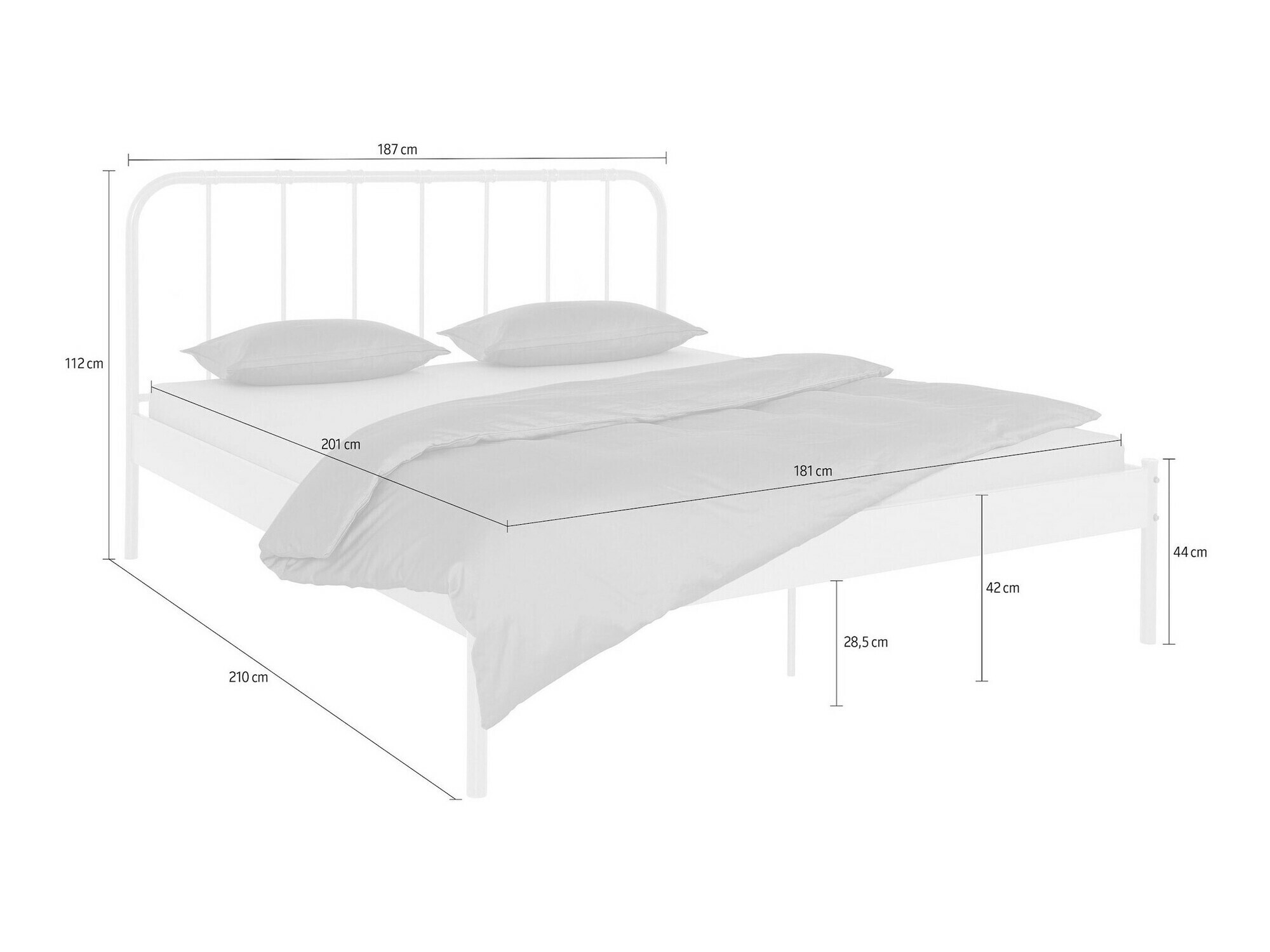 Cama Denton 1265 (Gris)