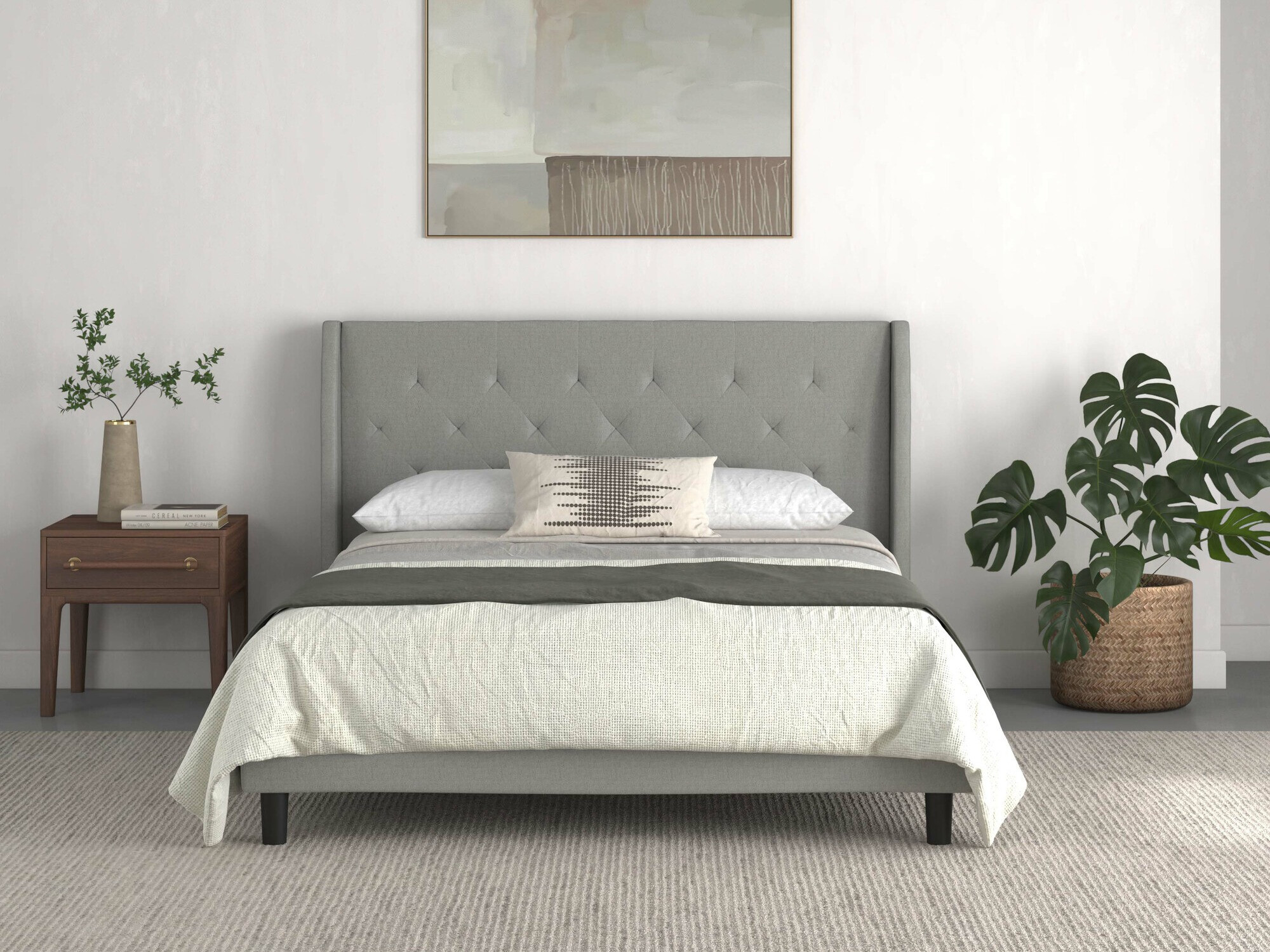 Cama Denton 1267 (Gris claro)