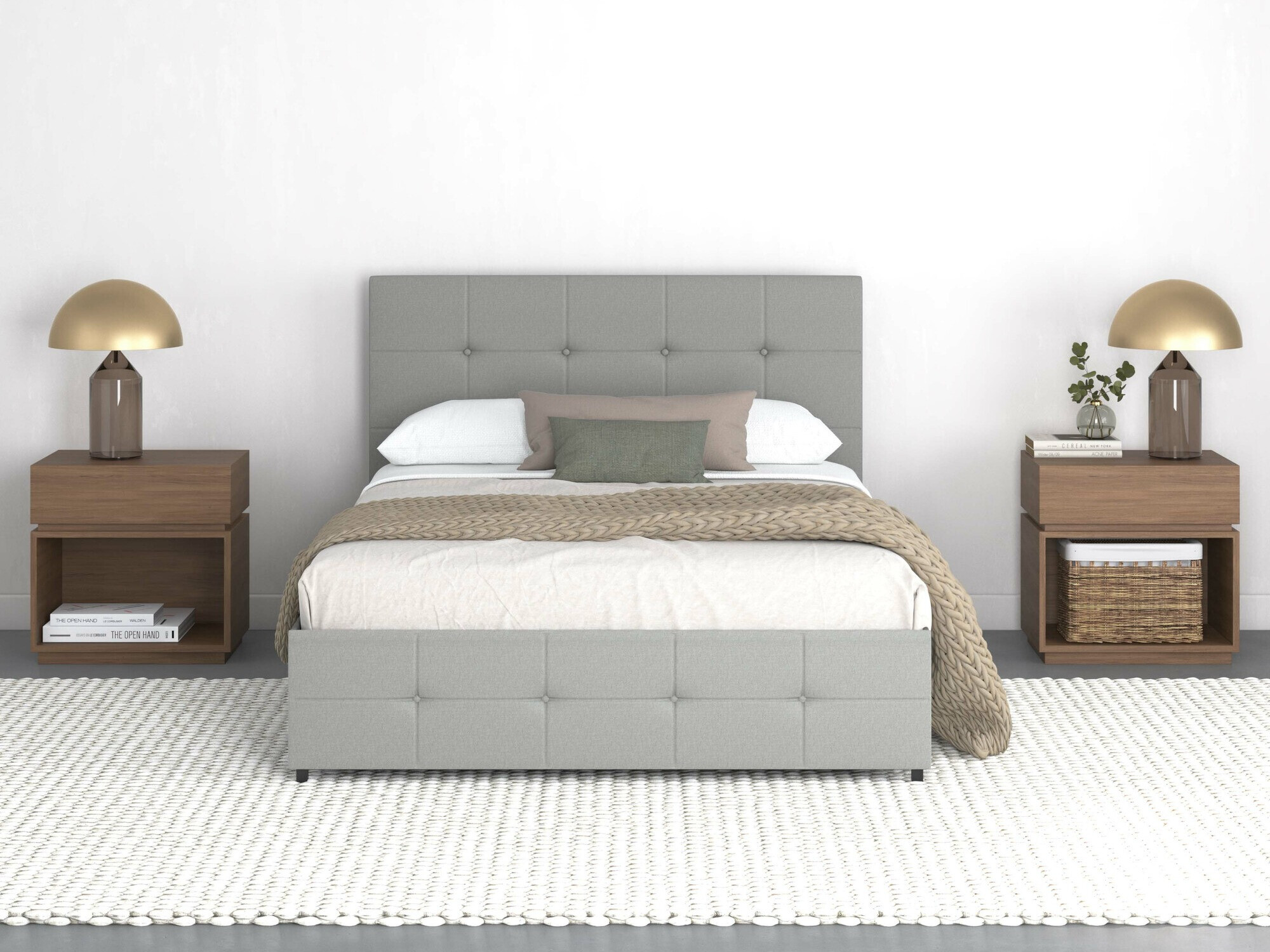 Cama Denton 1269 (Gris claro)
