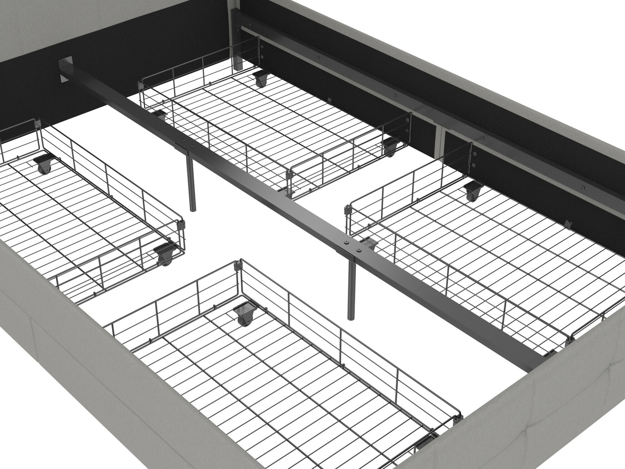 Cama Denton 1269 (Gris claro)