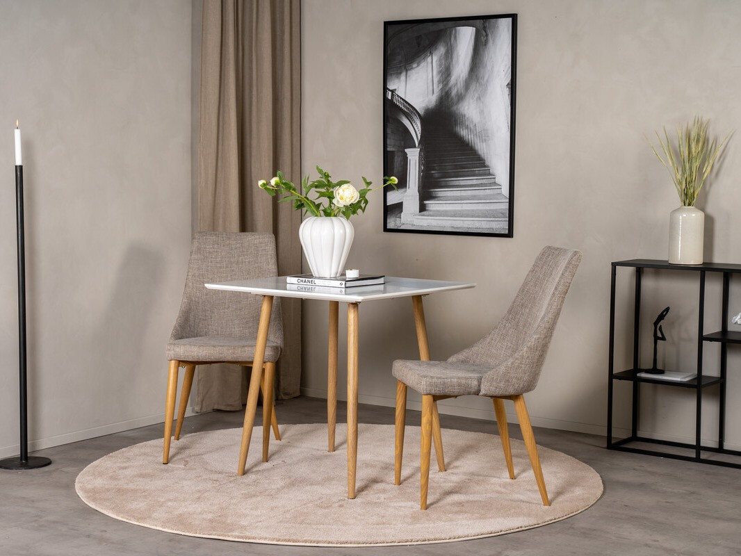 Mesa Dallas 4310 (Blanco + Luminoso madera)