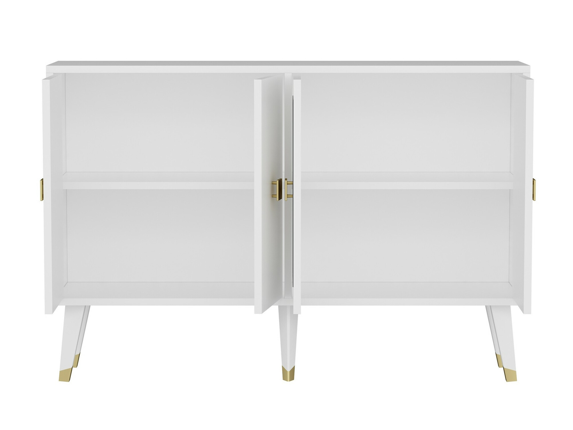 Aparador Dunliru 100 (Blanco + Dorado)