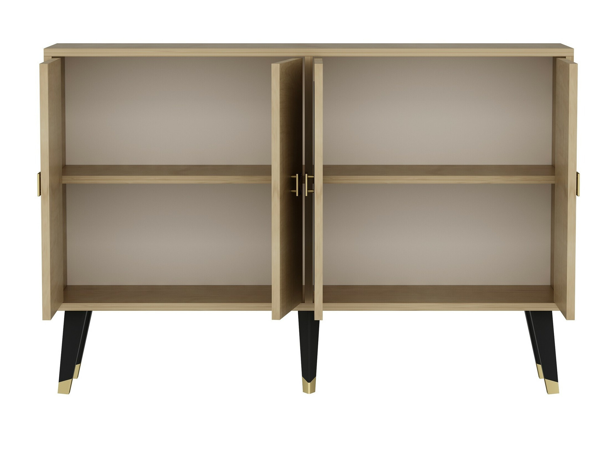 Aparador Dunliru 100 (Roble + Dorado)