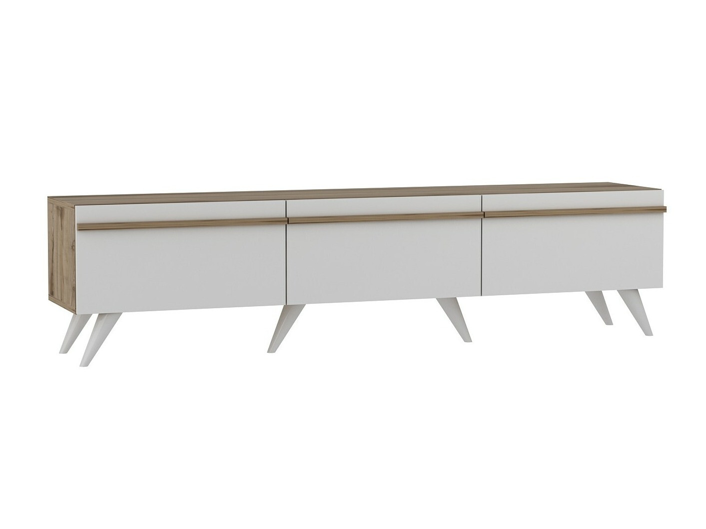 Mueble TV Kailua 952 (Blanco + Roble)