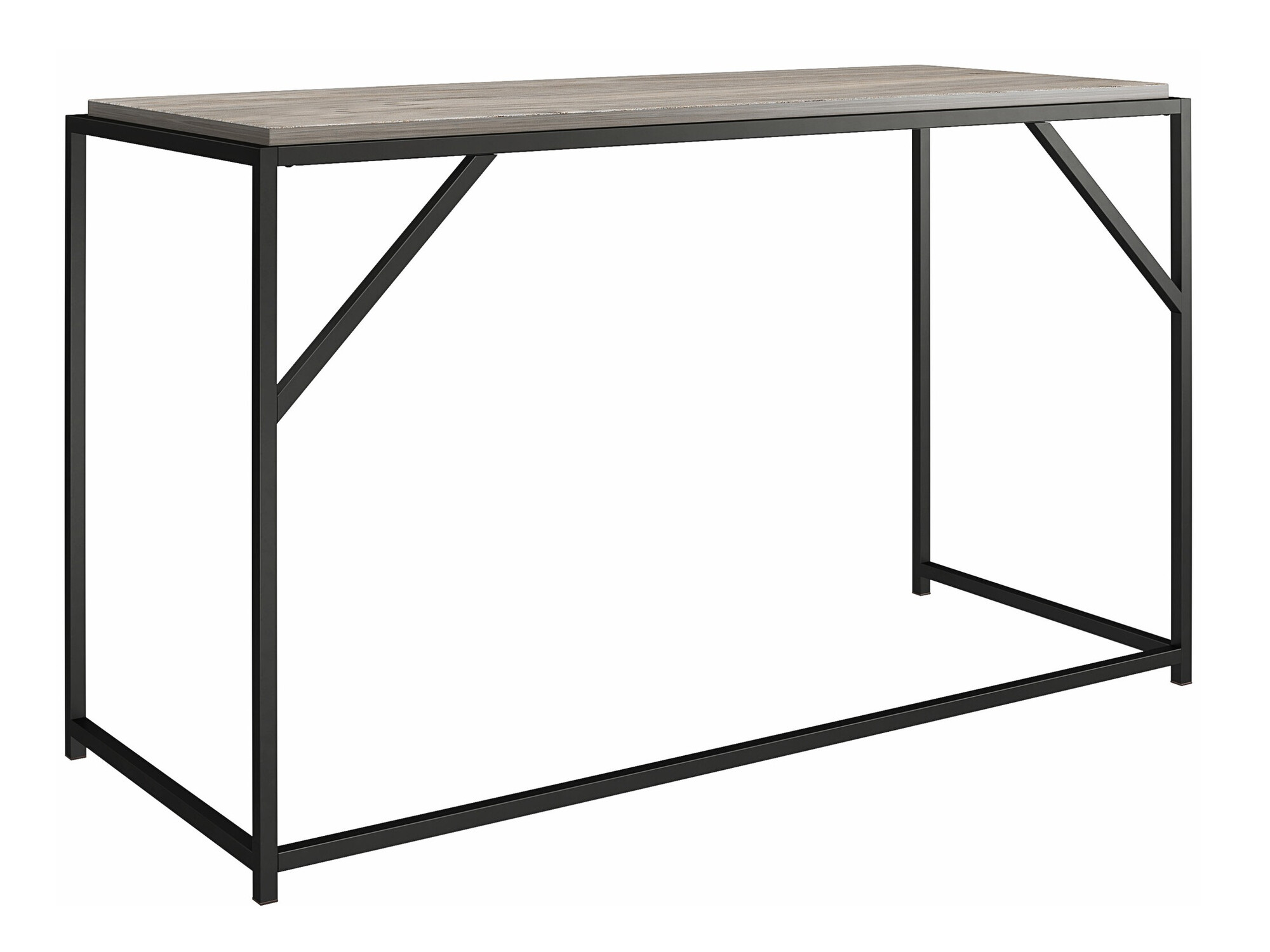 Mesa de oficina Tulsa 637 (Roble gris + Negro)