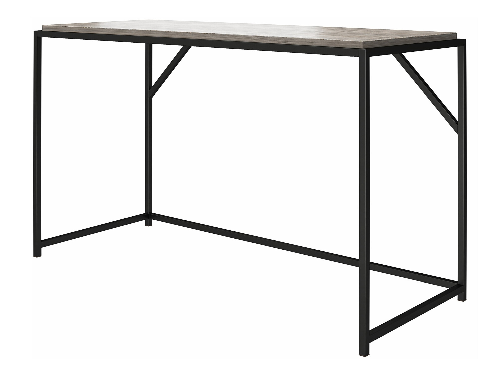 Mesa de oficina Tulsa 637 (Roble gris + Negro)