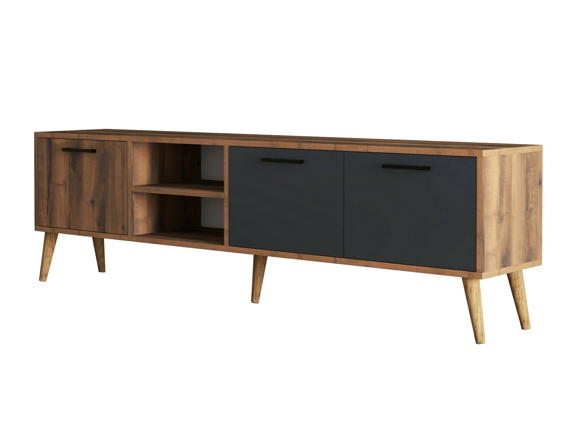 Mueble TV Nolcava 103 (Nogal + Antracita)