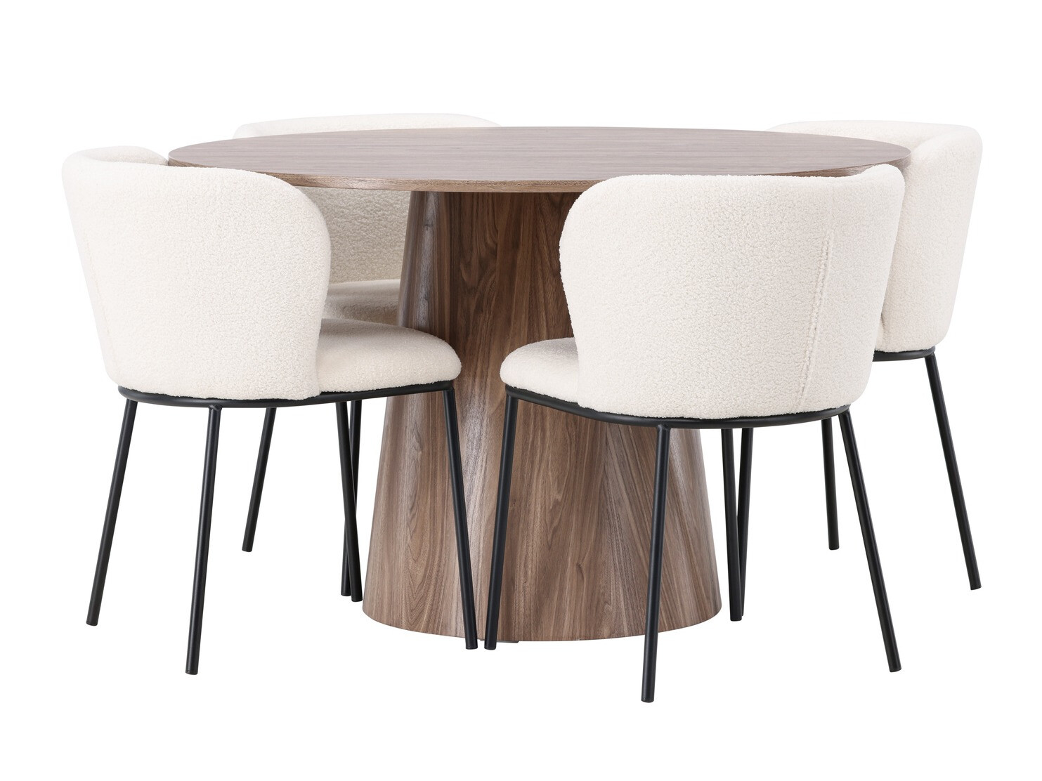 Conjunto de mesas y sillas para comedor Dallas 4314 (Marrón)