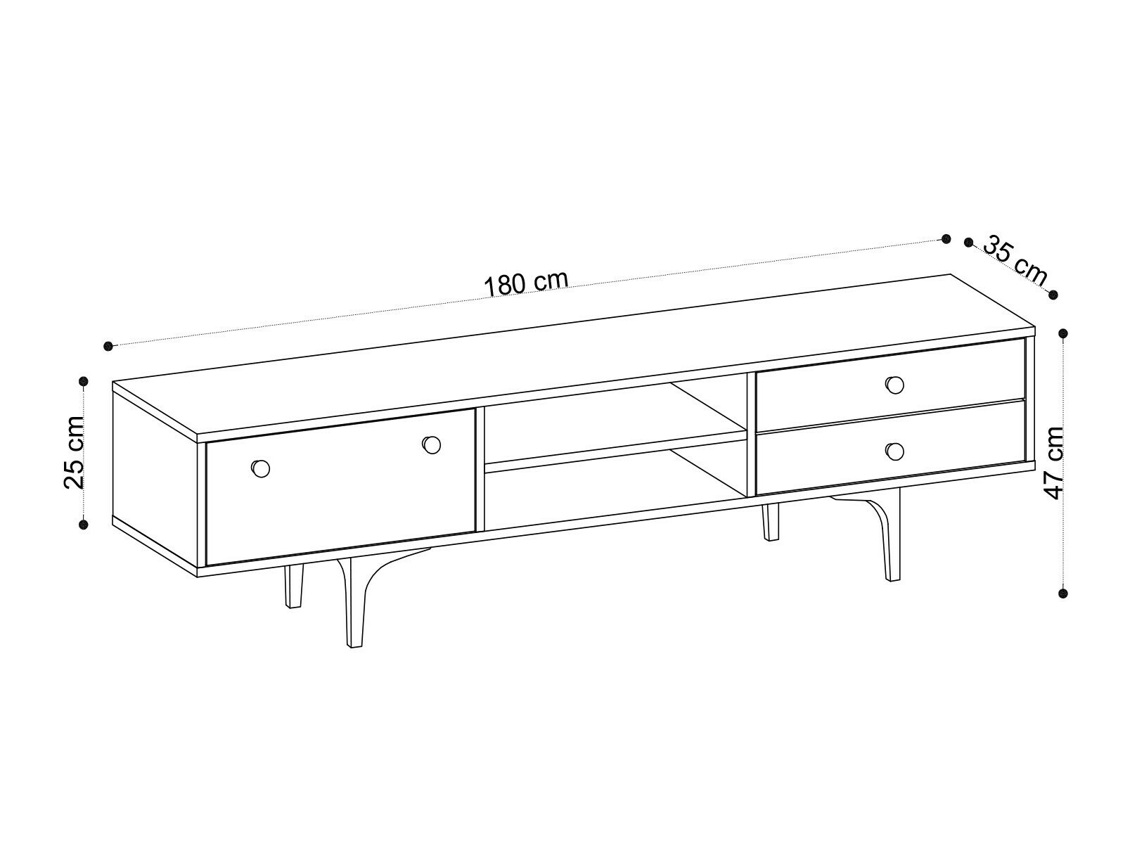 Mueble TV Sonliro 101