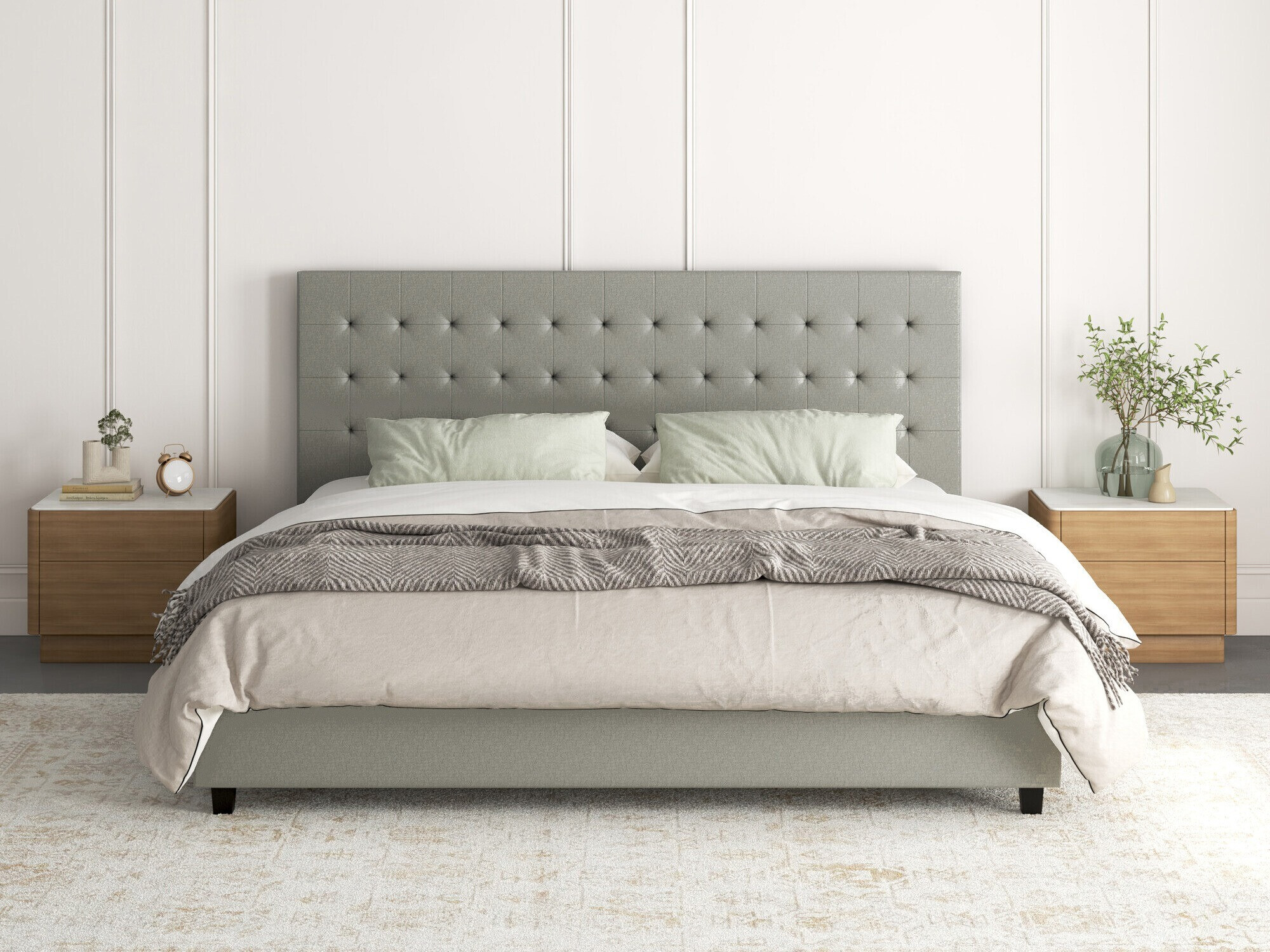 Cama Denton 1266 (Gris claro)