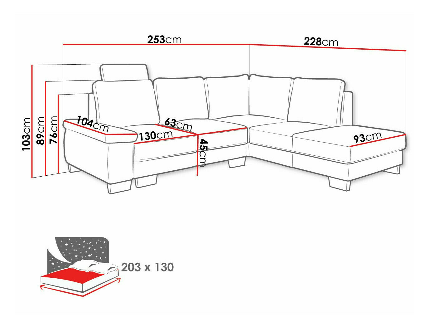 Sofá rinconero Lincoln 183 (Barrel 97)